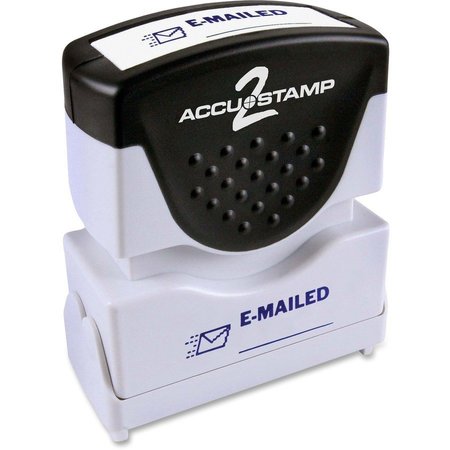 COSCO Stamp w/Microban, "Emailed", Textured Grip, Blue COS035577